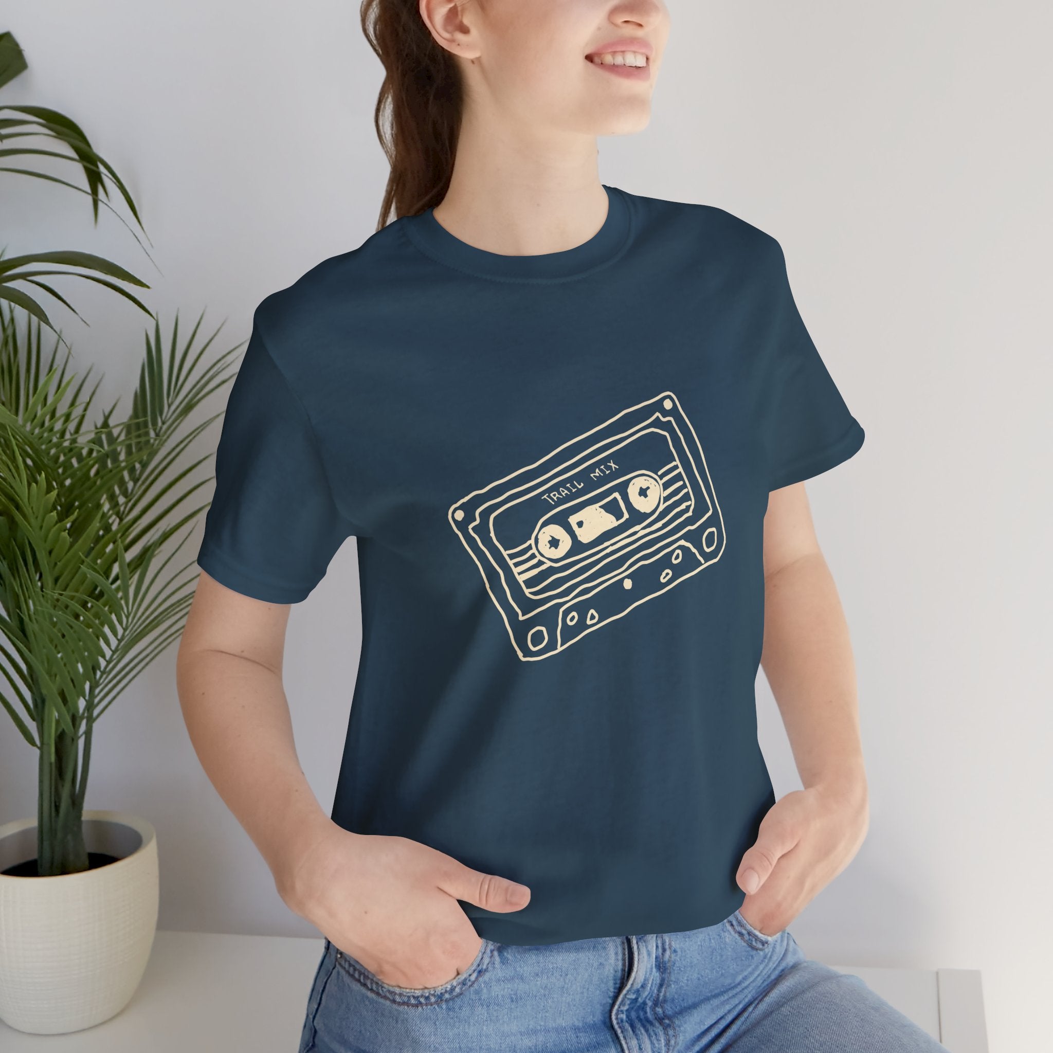 Trail Mix Retro Cassette Tee for Adventure Lovers, Vintage Music Shirt, Unisex Graphic Tee, Casual Wear T-Shirt, Nostalgic Apparel