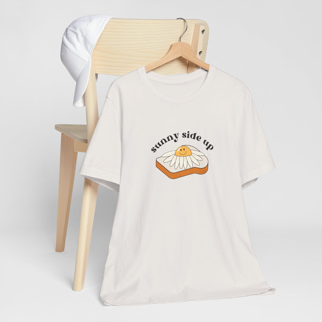 Sunny Side Up Graphic Tee, Cute Egg T-Shirt, Unisex Fun Fashion, Gift for Food Lovers, Breakfast Lover's Apparel