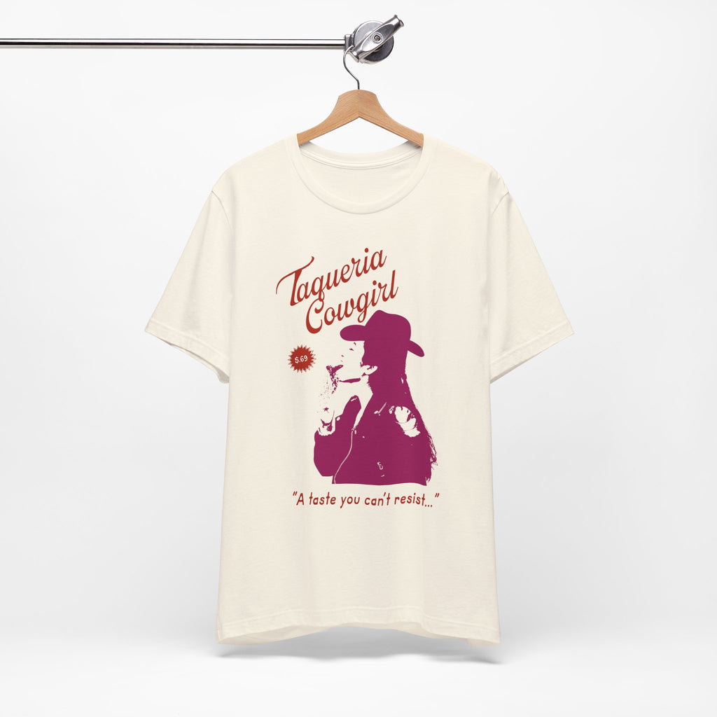 Taqueria Cowgirl Unisex Tee | Fun Foodie Shirt, Casual Wear, Gift for Food Lovers, Western Style T-Shirt, Unique Taco Tee