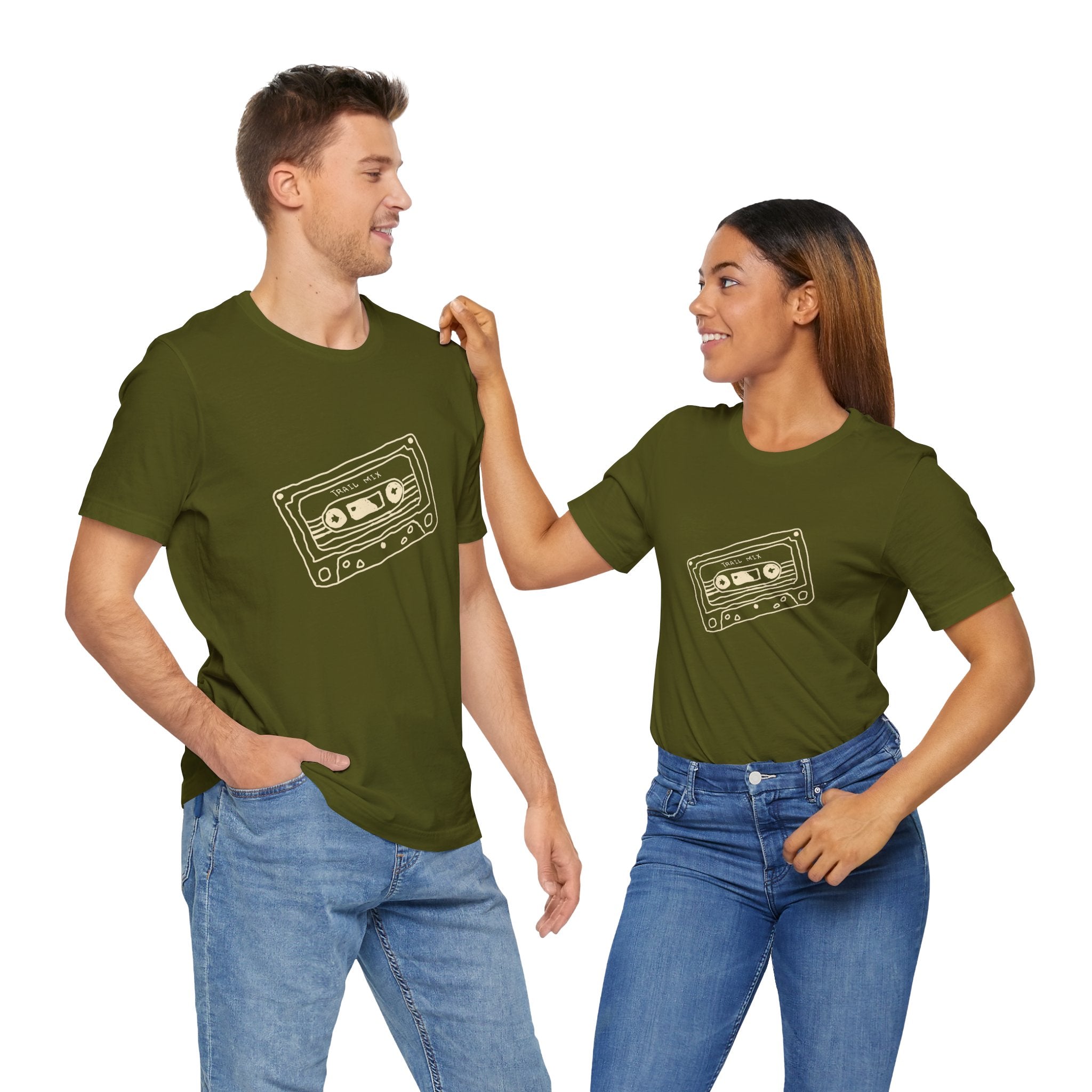 Trail Mix Retro Cassette Tee for Adventure Lovers, Vintage Music Shirt, Unisex Graphic Tee, Casual Wear T-Shirt, Nostalgic Apparel