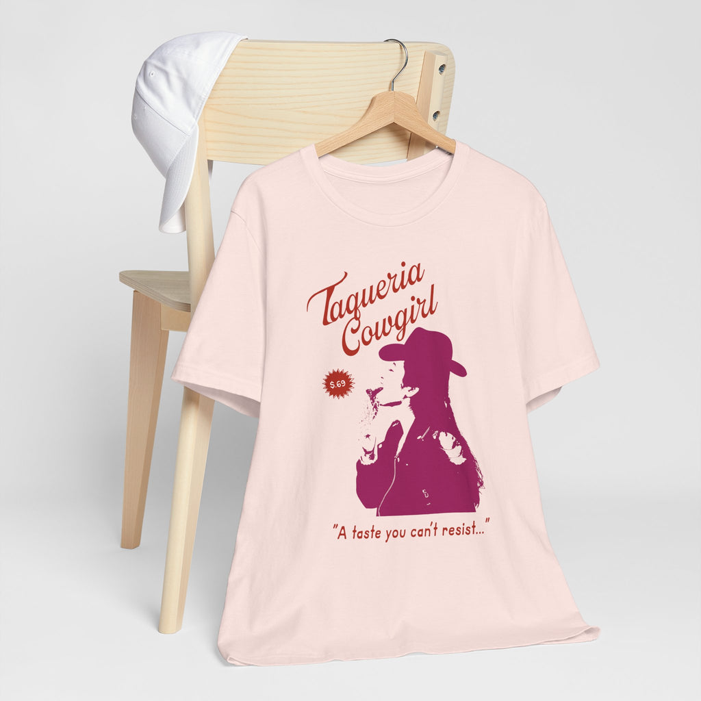 Taqueria Cowgirl Unisex Tee | Fun Foodie Shirt, Casual Wear, Gift for Food Lovers, Western Style T-Shirt, Unique Taco Tee