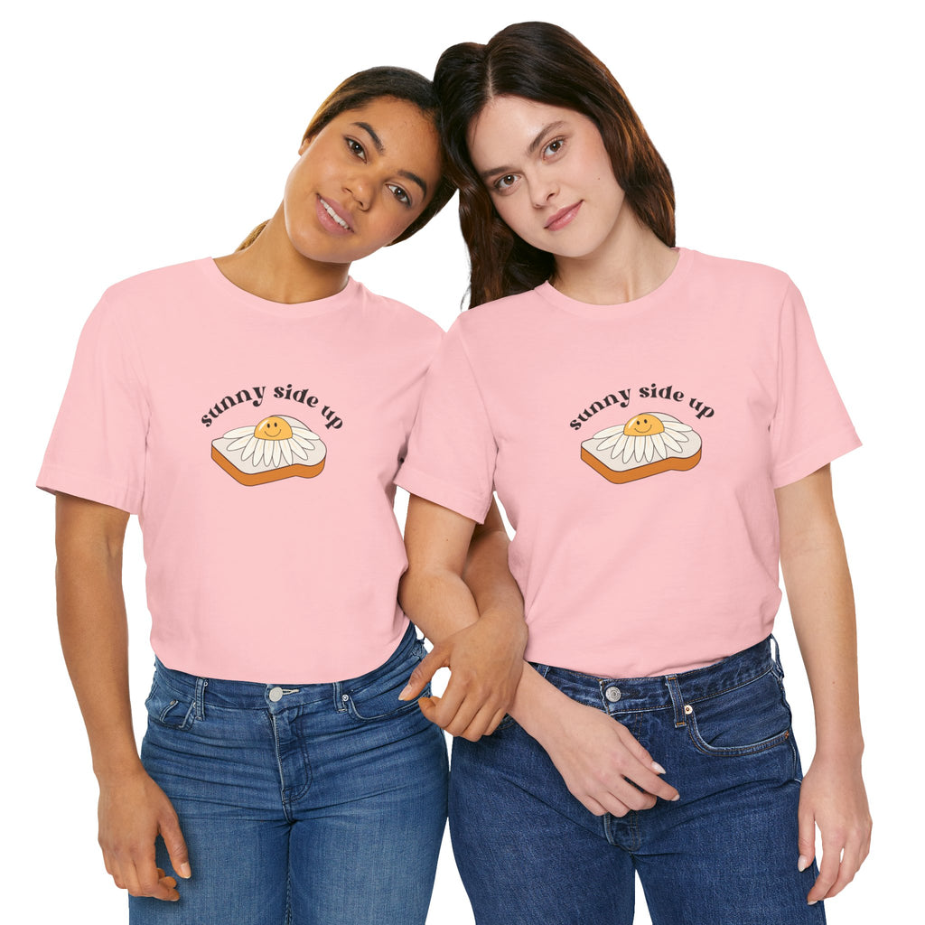 Sunny Side Up Graphic Tee, Cute Egg T-Shirt, Unisex Fun Fashion, Gift for Food Lovers, Breakfast Lover's Apparel