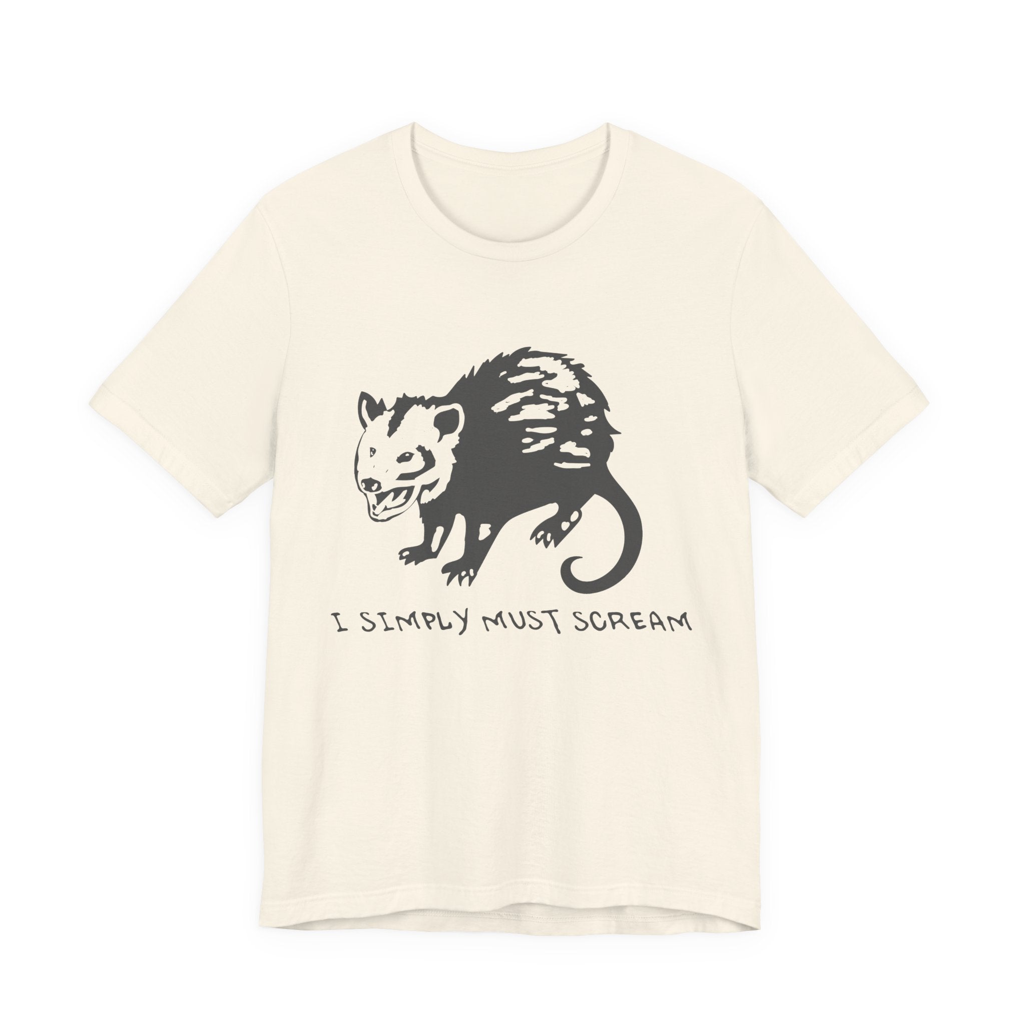 Funny Animal Graphic Tee, Unisex Jersey T-Shirt, Cute Opossum Tee, Gift for Animal Lovers, Casual Everyday Wear