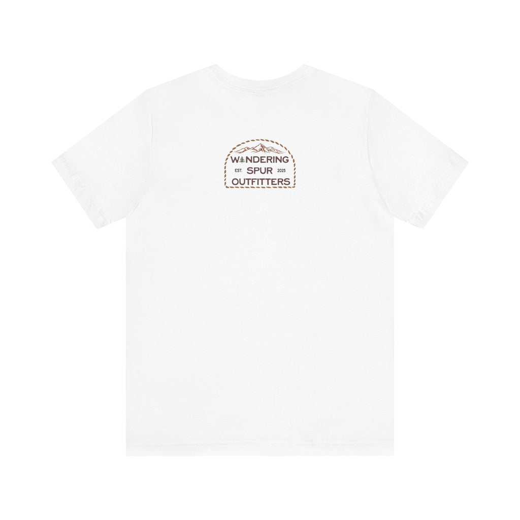 Cowgirl Western Tee - Graphic Unisex Jersey Shirt - Adventure Vibes - Perfect for Outdoor Lovers, Gifts, Casual Wear, Eco-friendly Fashion