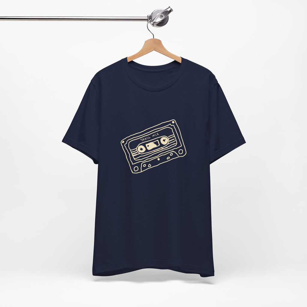 Trail Mix Retro Cassette Tee for Adventure Lovers, Vintage Music Shirt, Unisex Graphic Tee, Casual Wear T-Shirt, Nostalgic Apparel