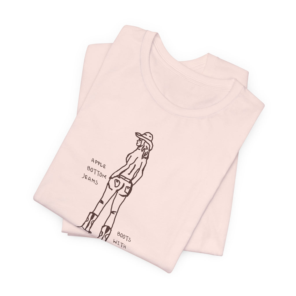 Cowgirl Western Tee - Graphic Unisex Jersey Shirt - Adventure Vibes - Perfect for Outdoor Lovers, Gifts, Casual Wear, Eco-friendly Fashion