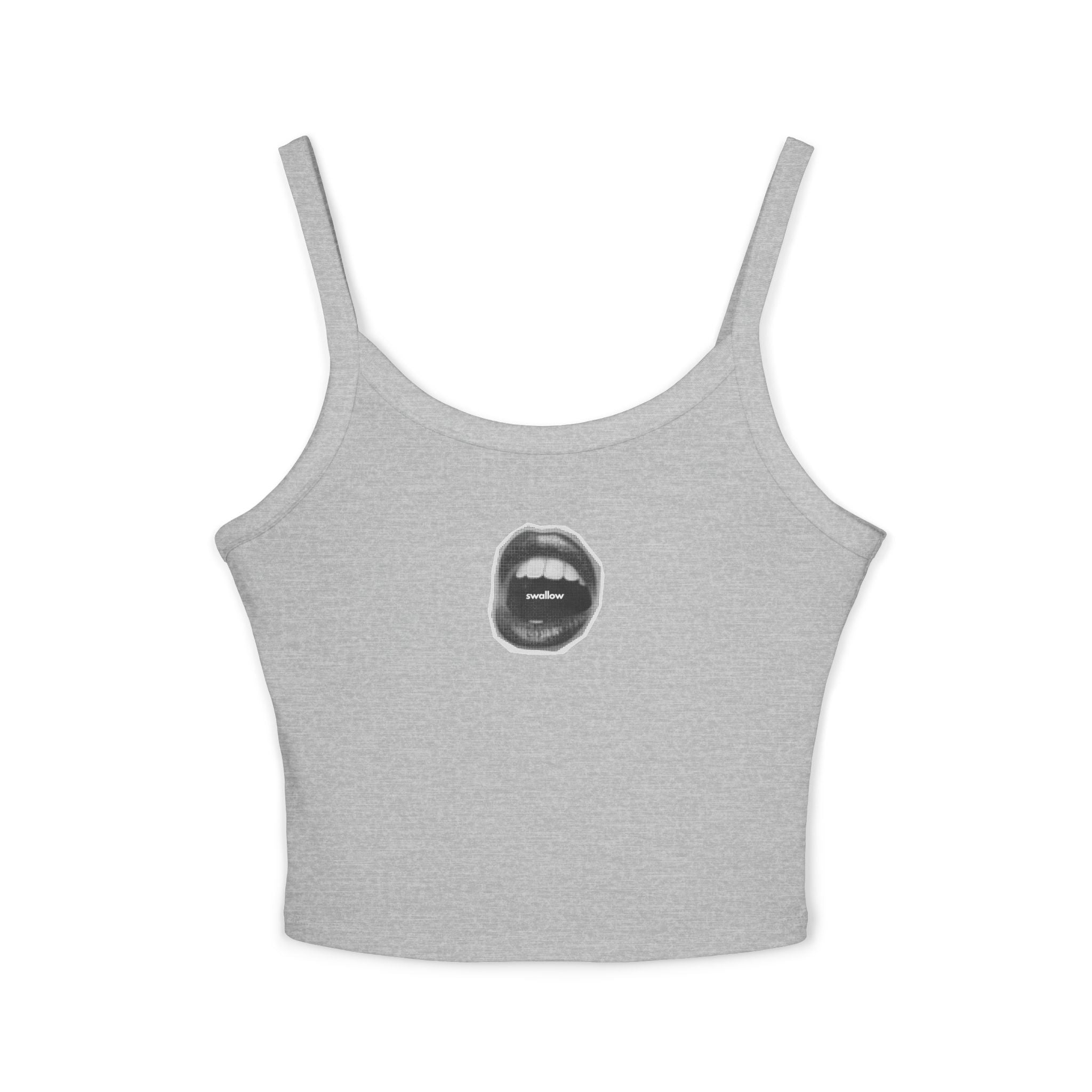Trendy Women's Spaghetti Strap Tank Top with Chic Graphic Design, Summer Fashion Essential, Casual Wear, Gift for Her, Birthday Present