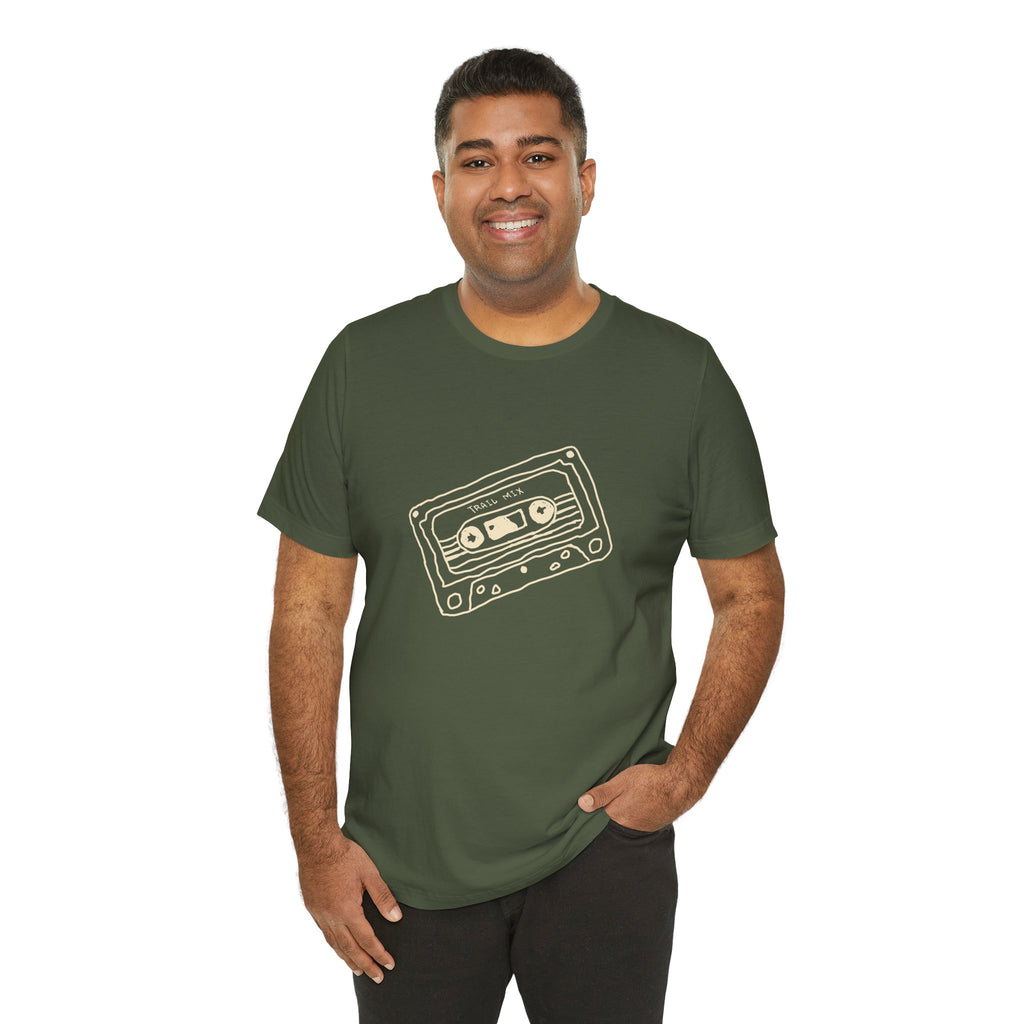 Trail Mix Retro Cassette Tee for Adventure Lovers, Vintage Music Shirt, Unisex Graphic Tee, Casual Wear T-Shirt, Nostalgic Apparel