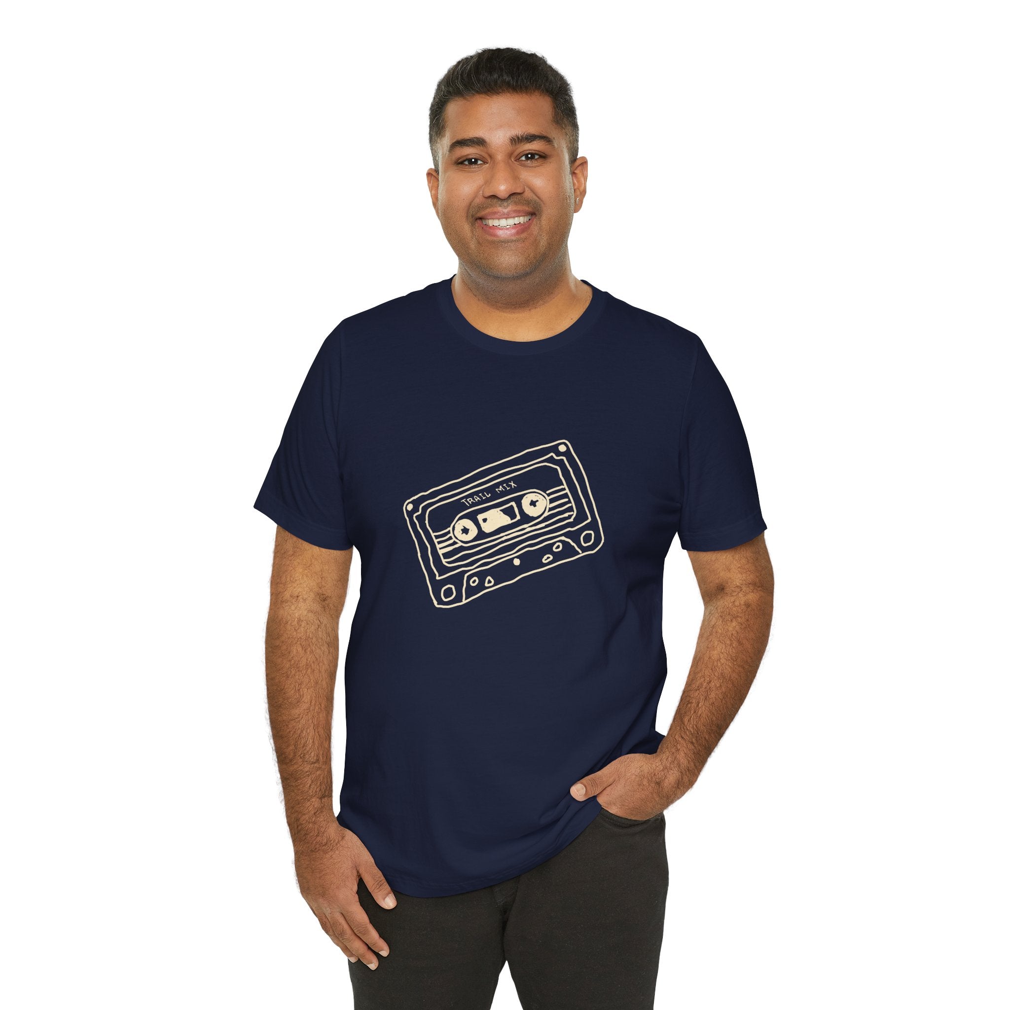 Trail Mix Retro Cassette Tee for Adventure Lovers, Vintage Music Shirt, Unisex Graphic Tee, Casual Wear T-Shirt, Nostalgic Apparel