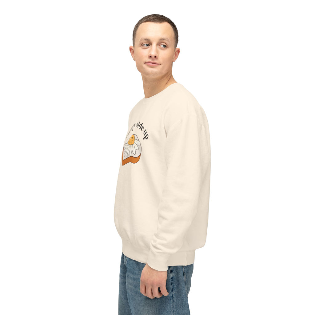 Sunny Side Up Crewneck Sweatshirt - Breakfast Lover Gift, Cozy Sweatshirt, Casual Outfit, Foodie Apparel, Spring Essentials