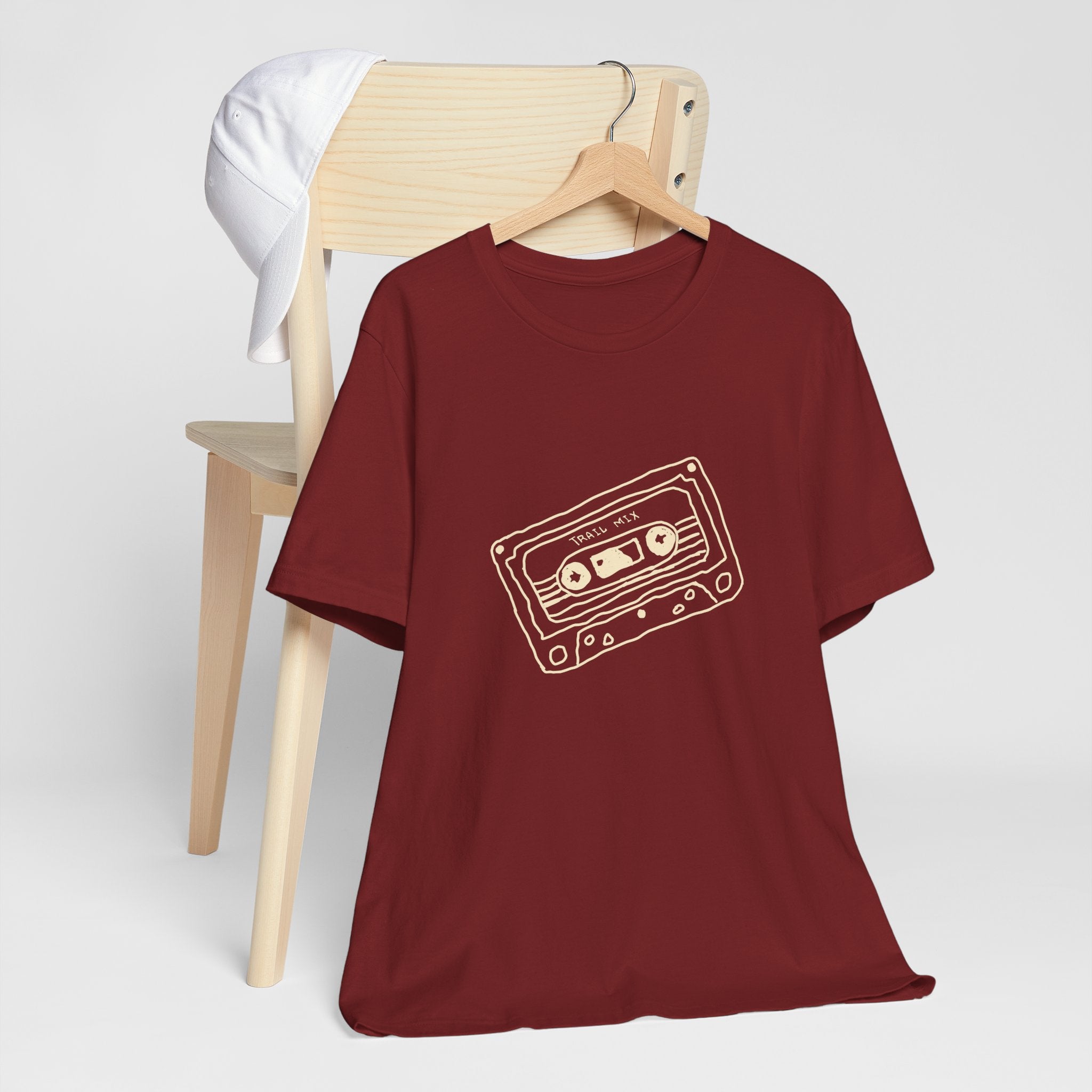 Trail Mix Retro Cassette Tee for Adventure Lovers, Vintage Music Shirt, Unisex Graphic Tee, Casual Wear T-Shirt, Nostalgic Apparel