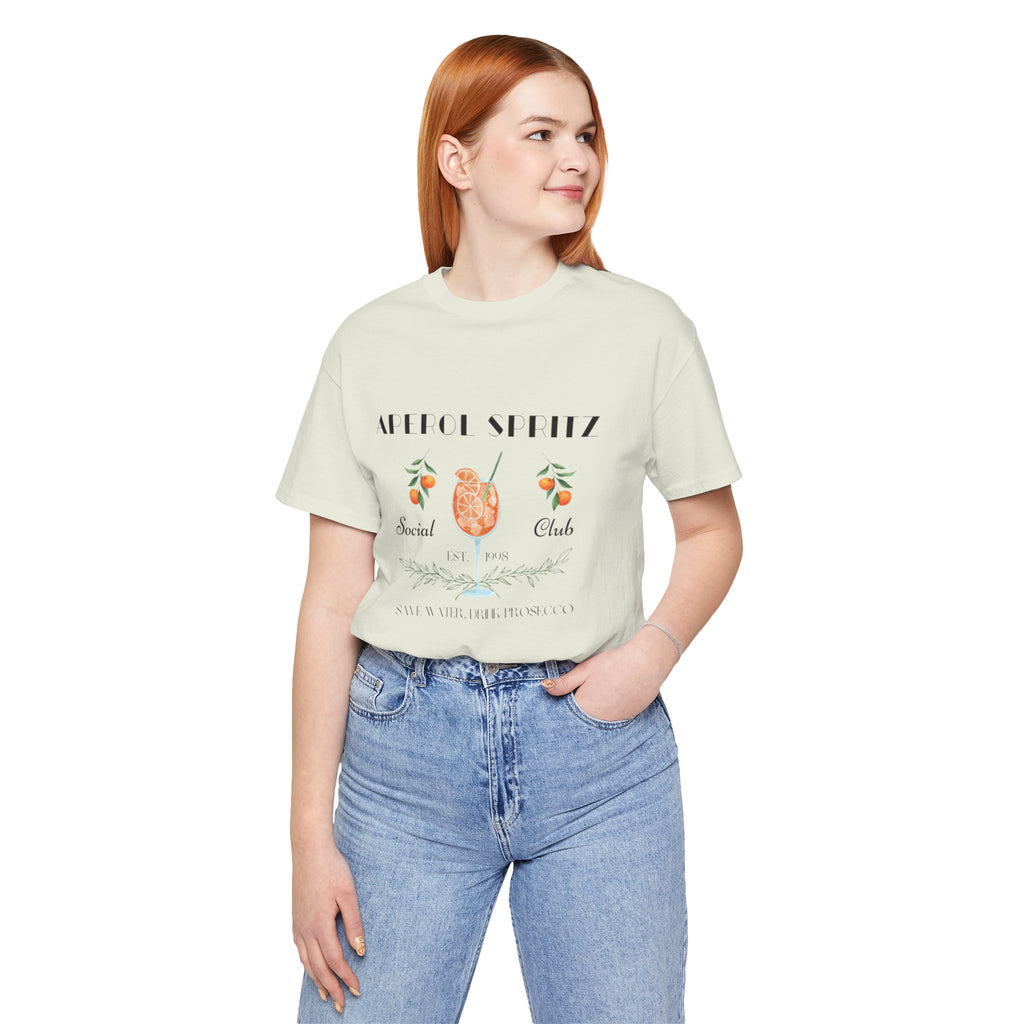 Vintage Style Graphic Aperol Spritz T-Shirt, Perfect for Casual Outings, Gift for Friends, Summer Essential, Unisex Tee with Fun Design