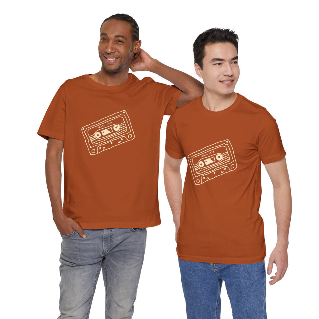 Trail Mix Retro Cassette Tee for Adventure Lovers, Vintage Music Shirt, Unisex Graphic Tee, Casual Wear T-Shirt, Nostalgic Apparel