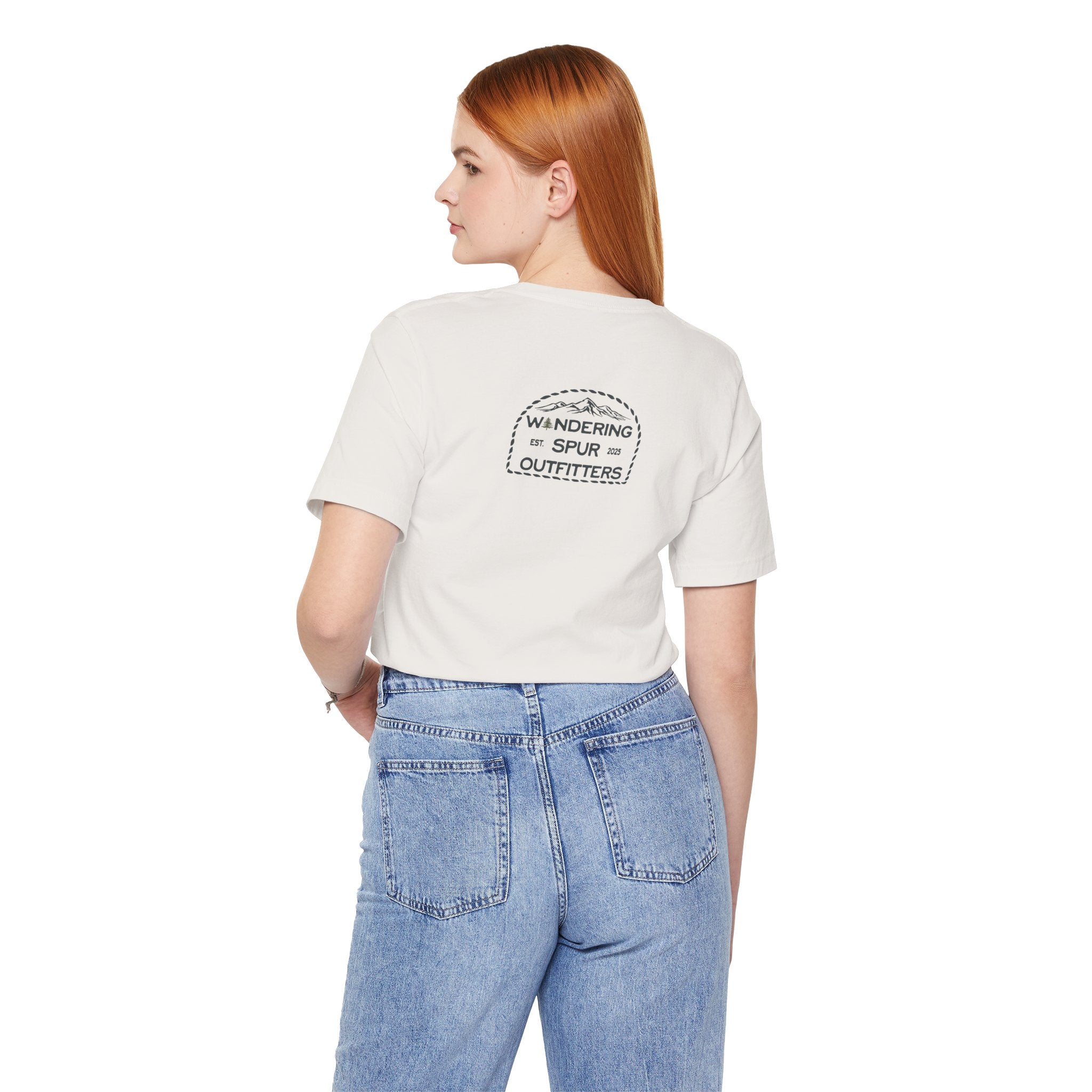 Wandering Spur Outfitters Tee, Adventure Shirt, Travel Apparel, Nature Lover T-Shirt, Gift for Outdoor Enthusiasts, Unique Graphic Tee