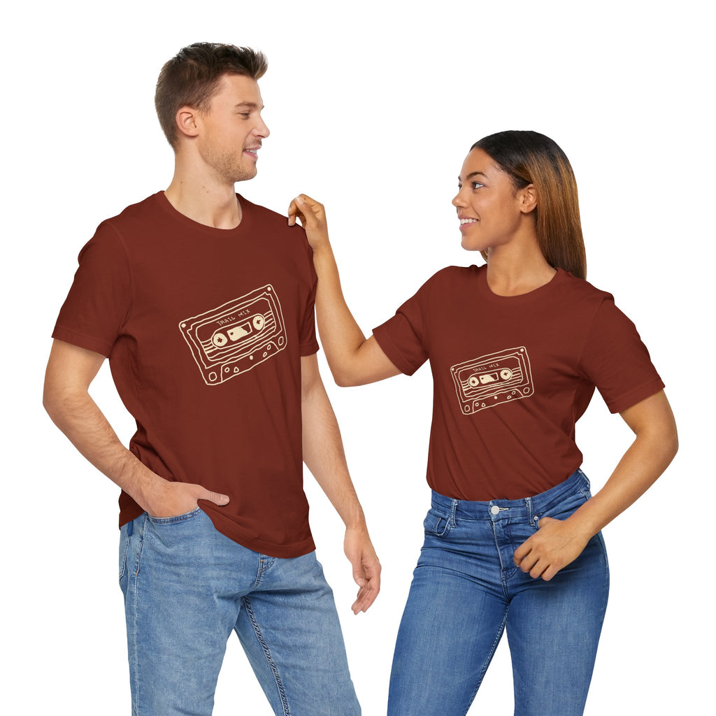 Trail Mix Retro Cassette Tee for Adventure Lovers, Vintage Music Shirt, Unisex Graphic Tee, Casual Wear T-Shirt, Nostalgic Apparel