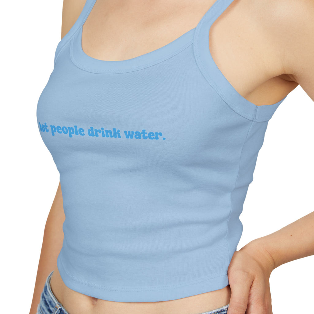 Trendy Women's Tank Top - "Hot People Drink Water" - Casual Wear, Summer Fashion, Gift for Friends, Fitness Apparel, Beach Top
