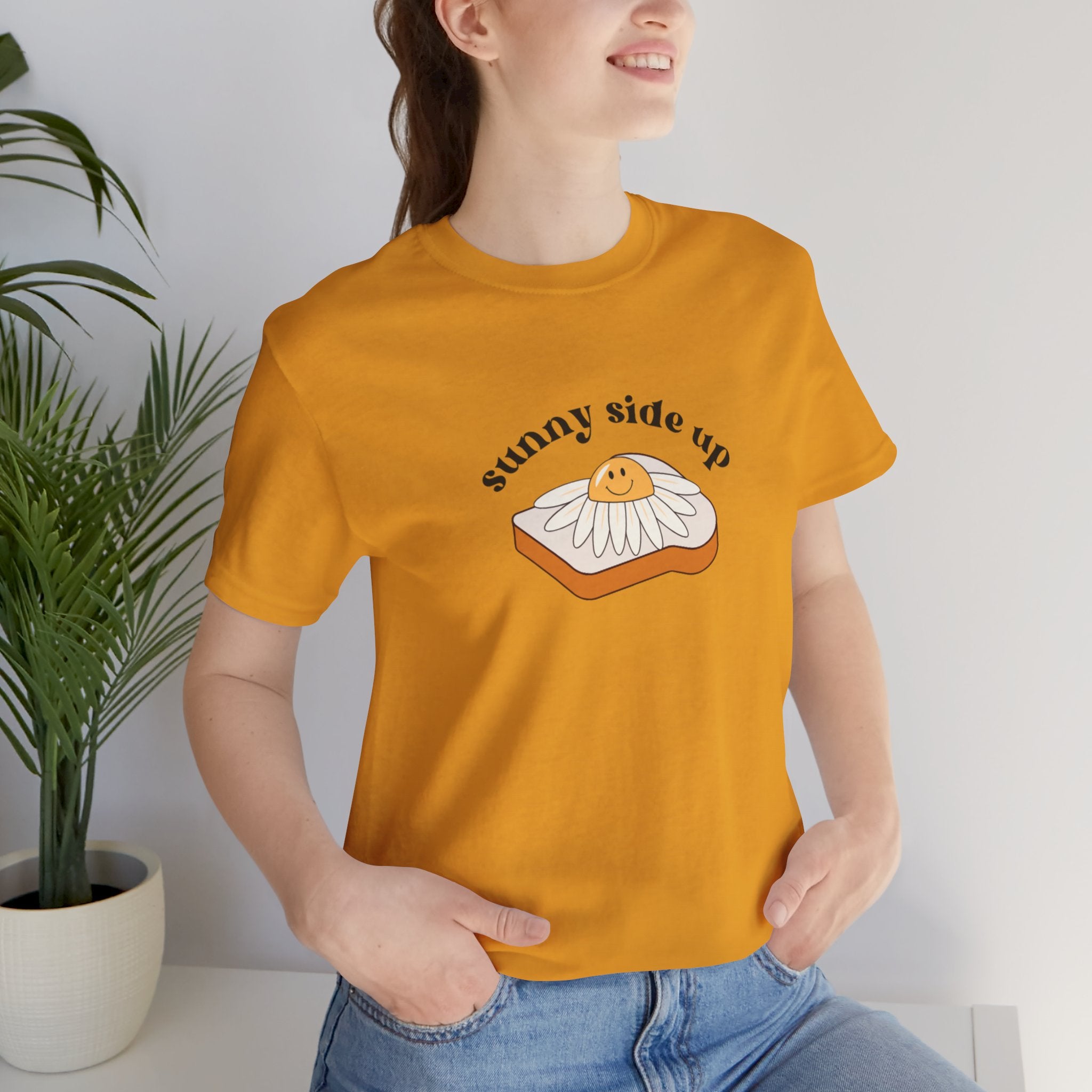 Sunny Side Up Graphic Tee, Cute Egg T-Shirt, Unisex Fun Fashion, Gift for Food Lovers, Breakfast Lover's Apparel