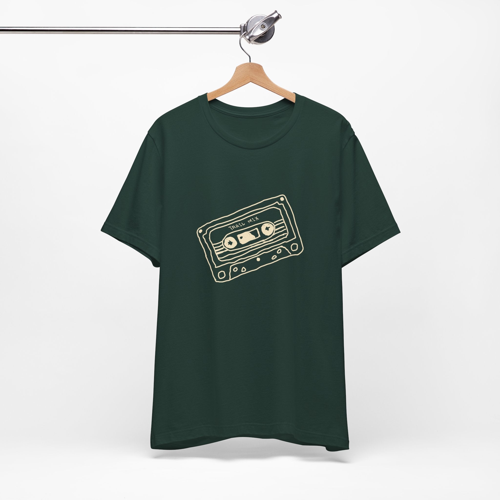Trail Mix Retro Cassette Tee for Adventure Lovers, Vintage Music Shirt, Unisex Graphic Tee, Casual Wear T-Shirt, Nostalgic Apparel