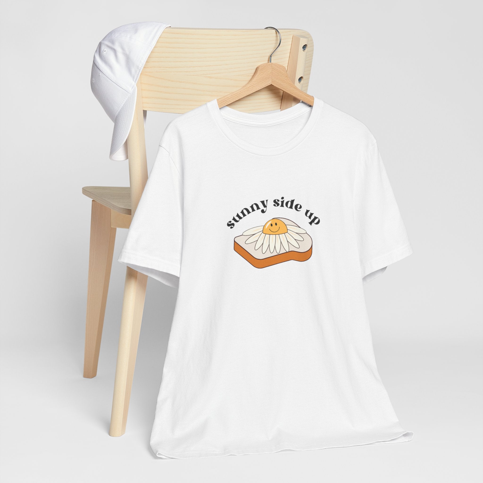 Sunny Side Up Graphic Tee, Cute Egg T-Shirt, Unisex Fun Fashion, Gift for Food Lovers, Breakfast Lover's Apparel