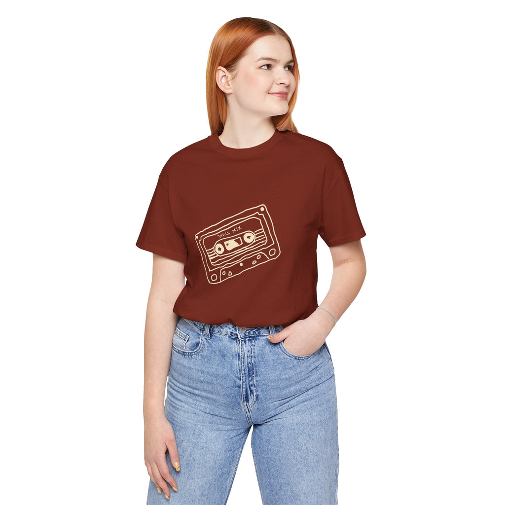 Trail Mix Retro Cassette Tee for Adventure Lovers, Vintage Music Shirt, Unisex Graphic Tee, Casual Wear T-Shirt, Nostalgic Apparel