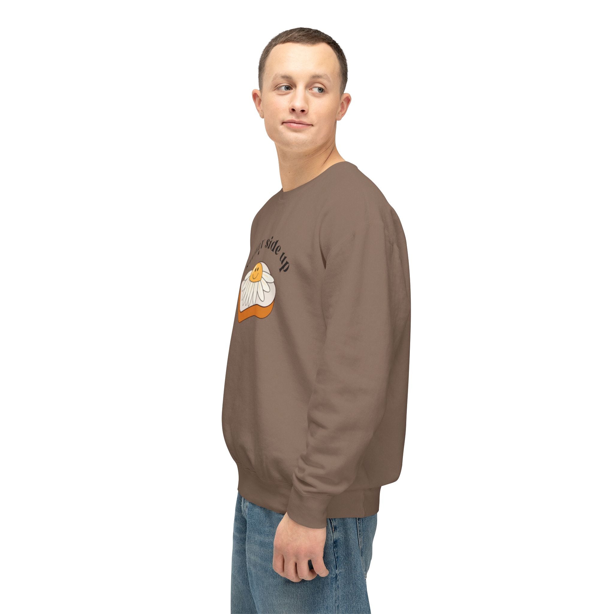 Sunny Side Up Crewneck Sweatshirt - Breakfast Lover Gift, Cozy Sweatshirt, Casual Outfit, Foodie Apparel, Spring Essentials