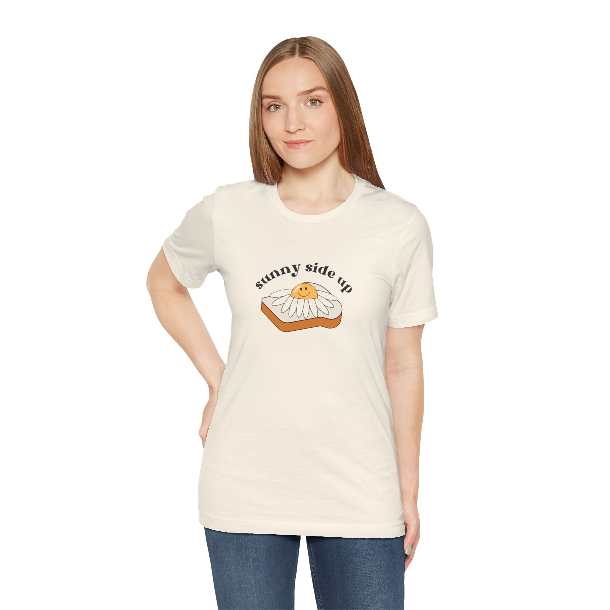 Sunny Side Up Graphic Tee, Cute Egg T-Shirt, Unisex Fun Fashion, Gift for Food Lovers, Breakfast Lover's Apparel