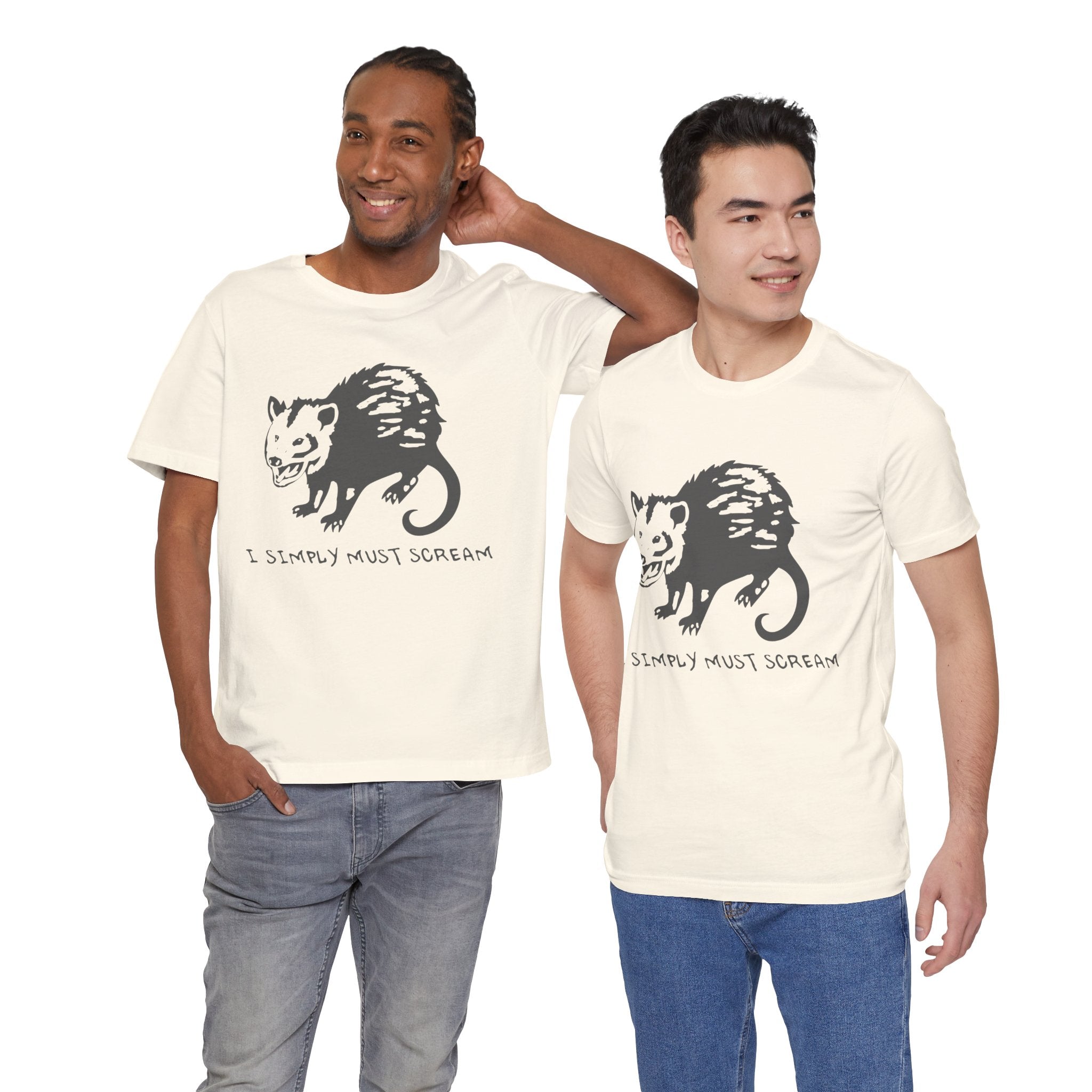 Funny Animal Graphic Tee, Unisex Jersey T-Shirt, Cute Opossum Tee, Gift for Animal Lovers, Casual Everyday Wear