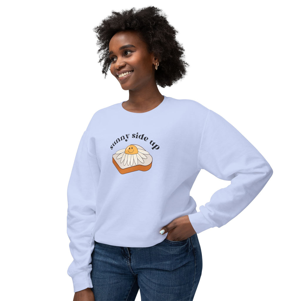 Sunny Side Up Crewneck Sweatshirt - Breakfast Lover Gift, Cozy Sweatshirt, Casual Outfit, Foodie Apparel, Spring Essentials