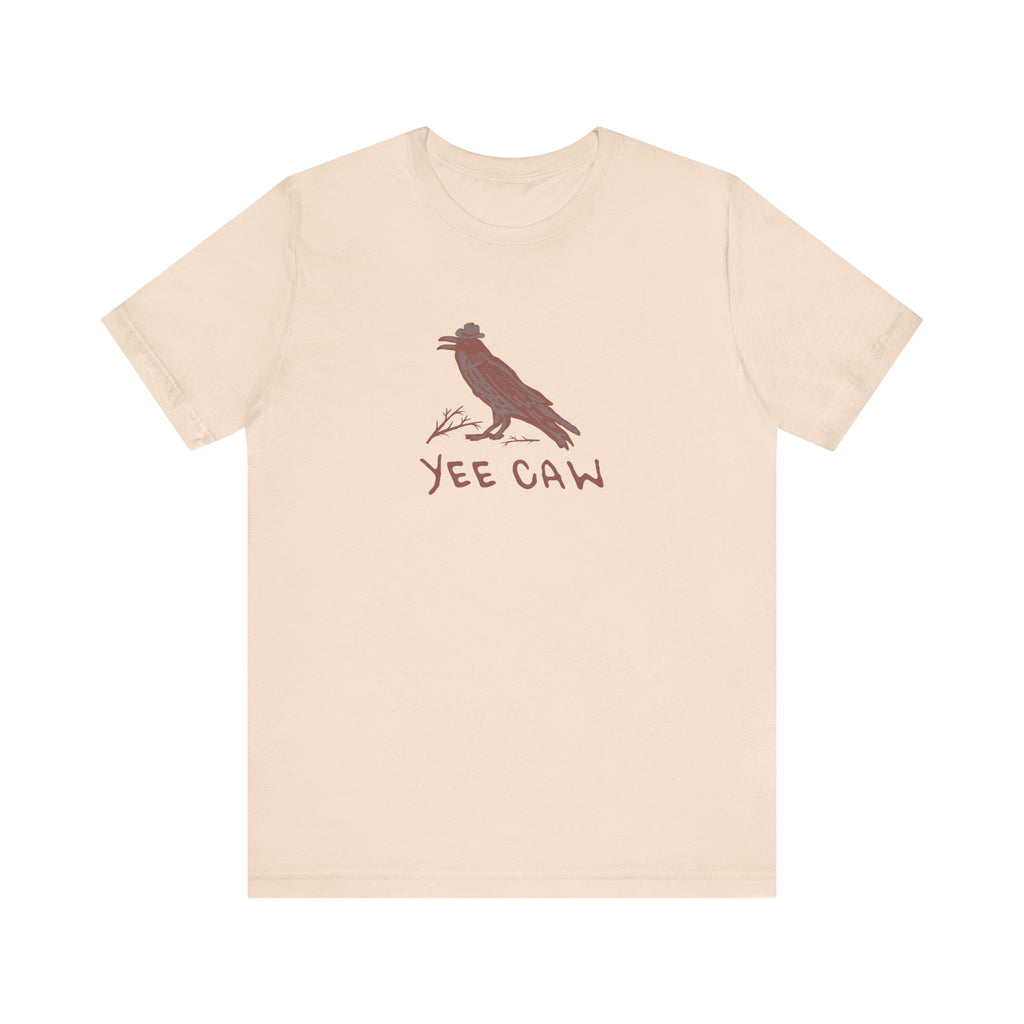 Western "Yee Caw" Unisex Tee, Bird Lover's T-Shirt, Gift for Nature Enthusiasts, Casual Wear