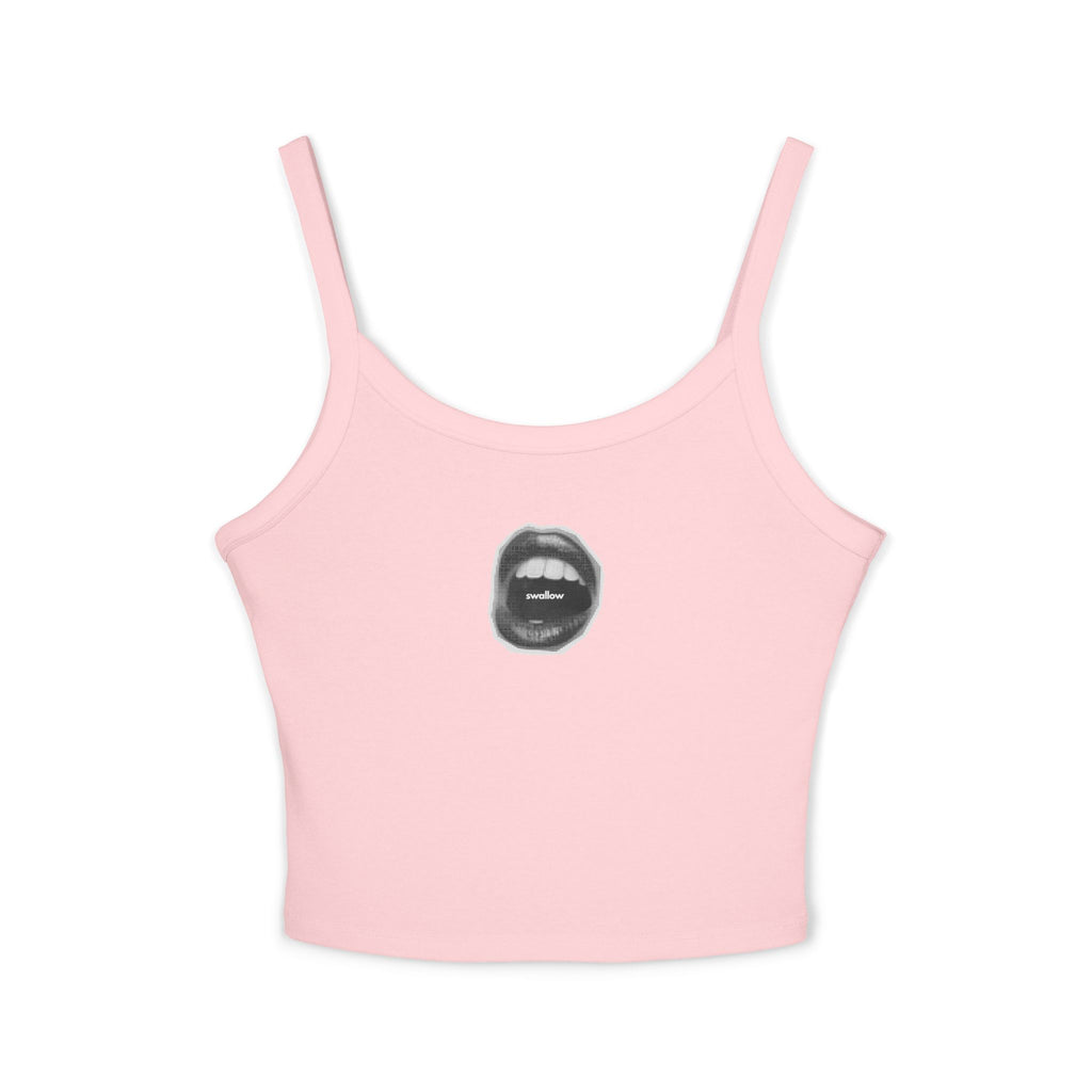 Trendy Women's Spaghetti Strap Tank Top with Chic Graphic Design, Summer Fashion Essential, Casual Wear, Gift for Her, Birthday Present