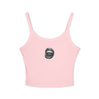 Trendy Women's Spaghetti Strap Tank Top with Chic Graphic Design, Summer Fashion Essential, Casual Wear, Gift for Her, Birthday Present
