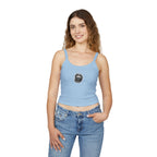 Trendy Women's Spaghetti Strap Tank Top with Chic Graphic Design, Summer Fashion Essential, Casual Wear, Gift for Her, Birthday Present