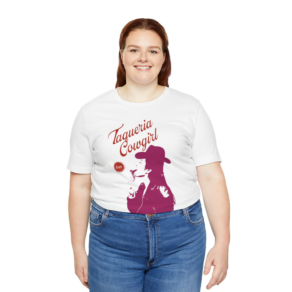 Taqueria Cowgirl Unisex Tee | Fun Foodie Shirt, Casual Wear, Gift for Food Lovers, Western Style T-Shirt, Unique Taco Tee