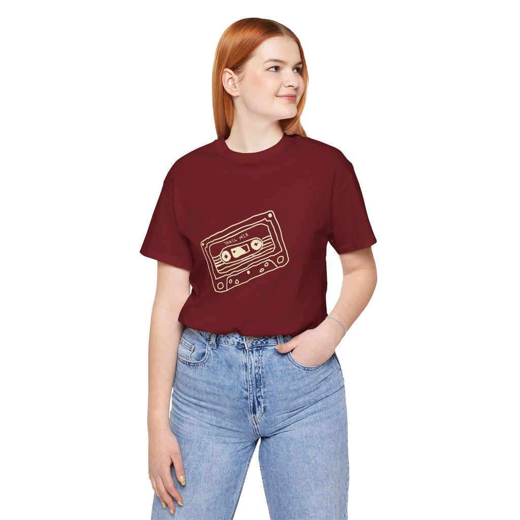 Trail Mix Retro Cassette Tee for Adventure Lovers, Vintage Music Shirt, Unisex Graphic Tee, Casual Wear T-Shirt, Nostalgic Apparel
