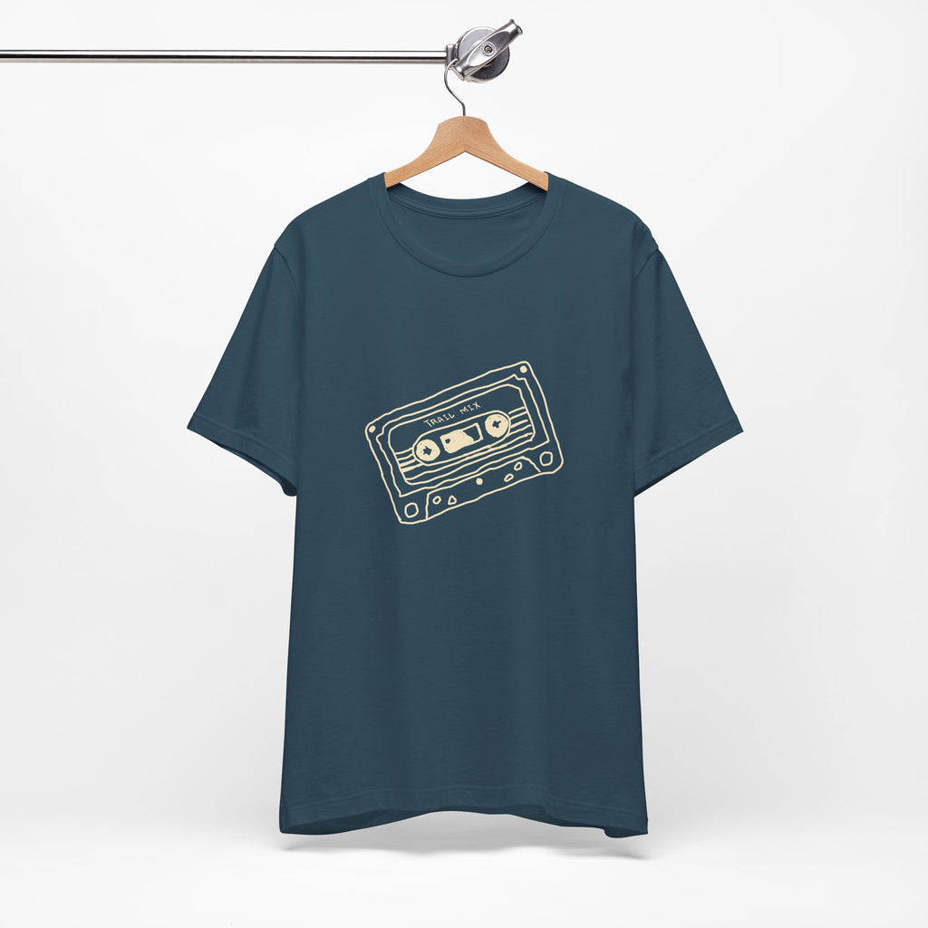 Trail Mix Retro Cassette Tee for Adventure Lovers, Vintage Music Shirt, Unisex Graphic Tee, Casual Wear T-Shirt, Nostalgic Apparel
