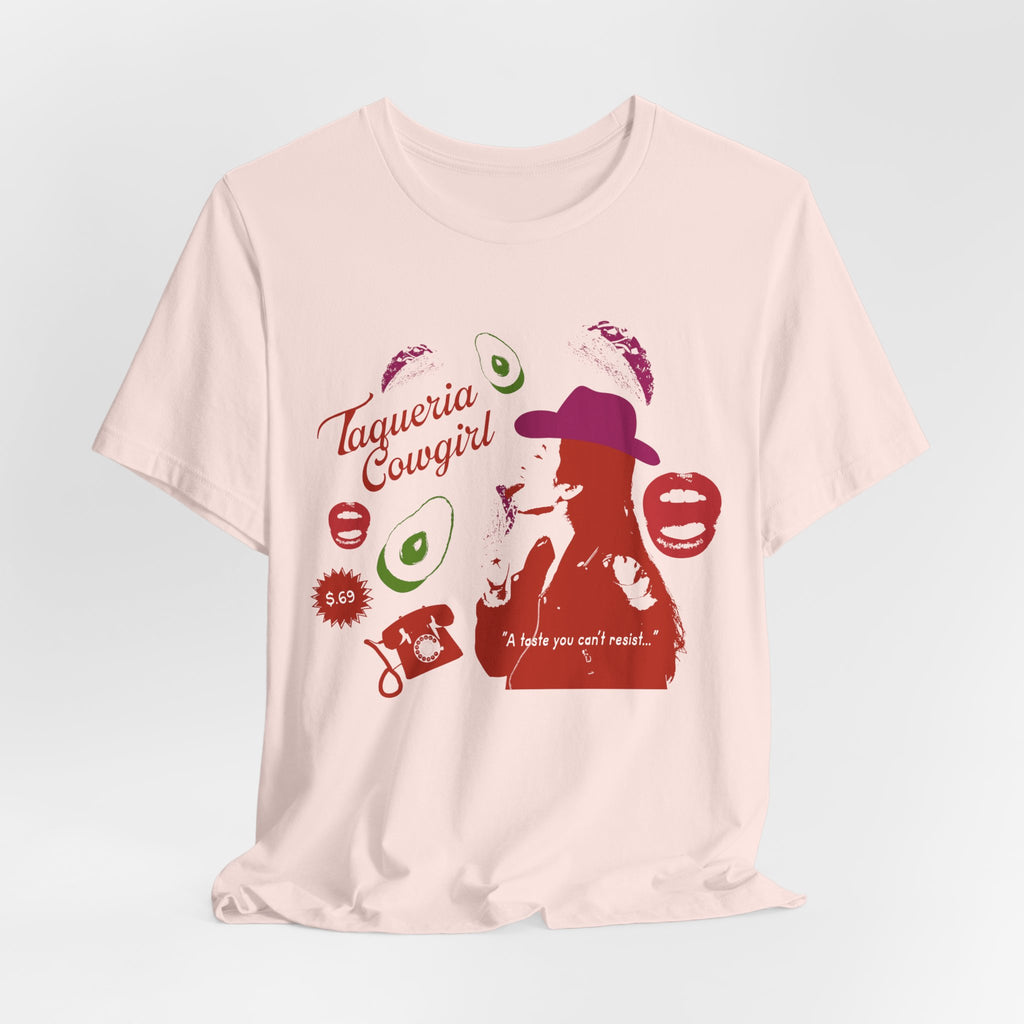 Taqueria Cowgirl Unisex Tee | Fun Foodie Shirt, Casual Wear, Gift for Food Lovers, Western Style T-Shirt, Unique Taco Tee