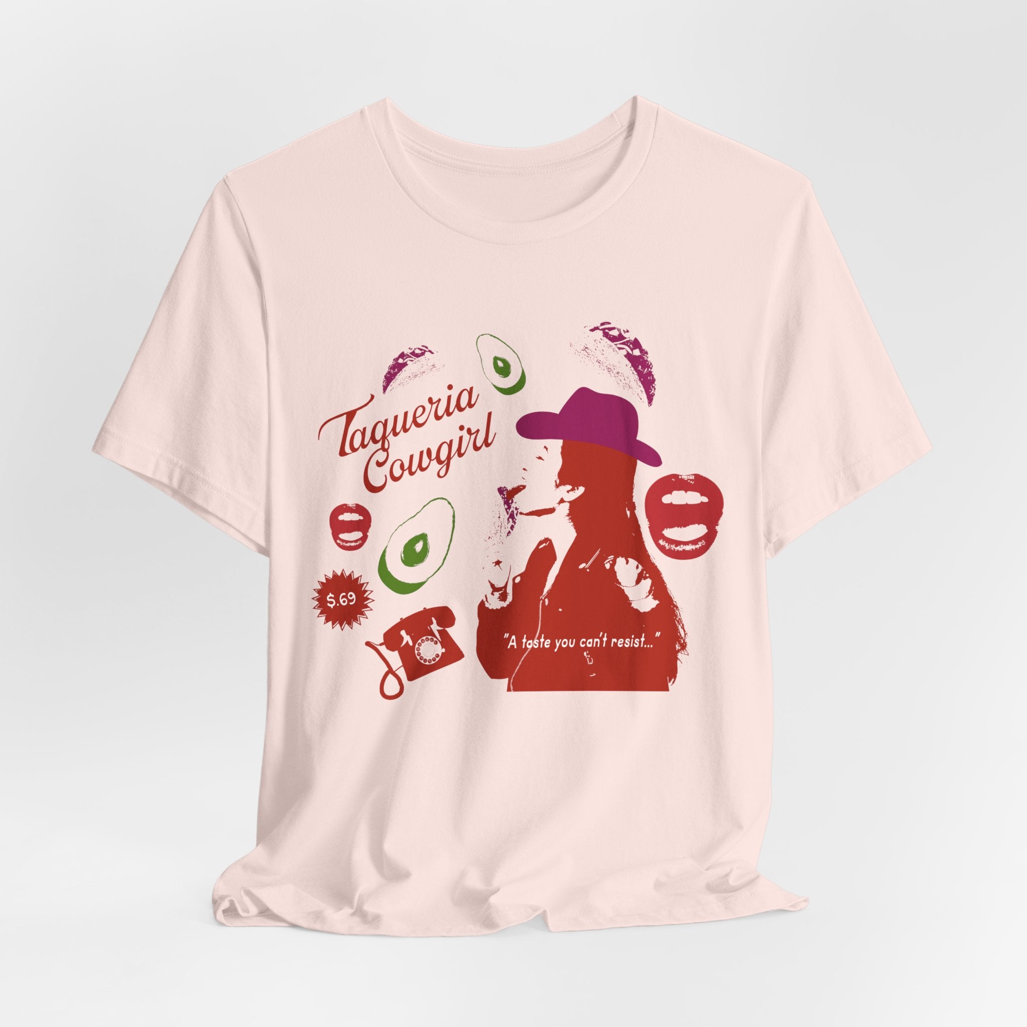 Taqueria Cowgirl Unisex Tee | Fun Foodie Shirt, Casual Wear, Gift for Food Lovers, Western Style T-Shirt, Unique Taco Tee