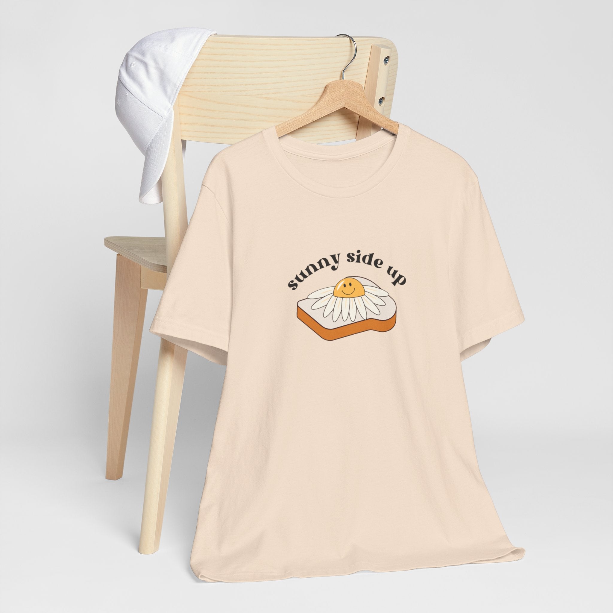 Sunny Side Up Graphic Tee, Cute Egg T-Shirt, Unisex Fun Fashion, Gift for Food Lovers, Breakfast Lover's Apparel
