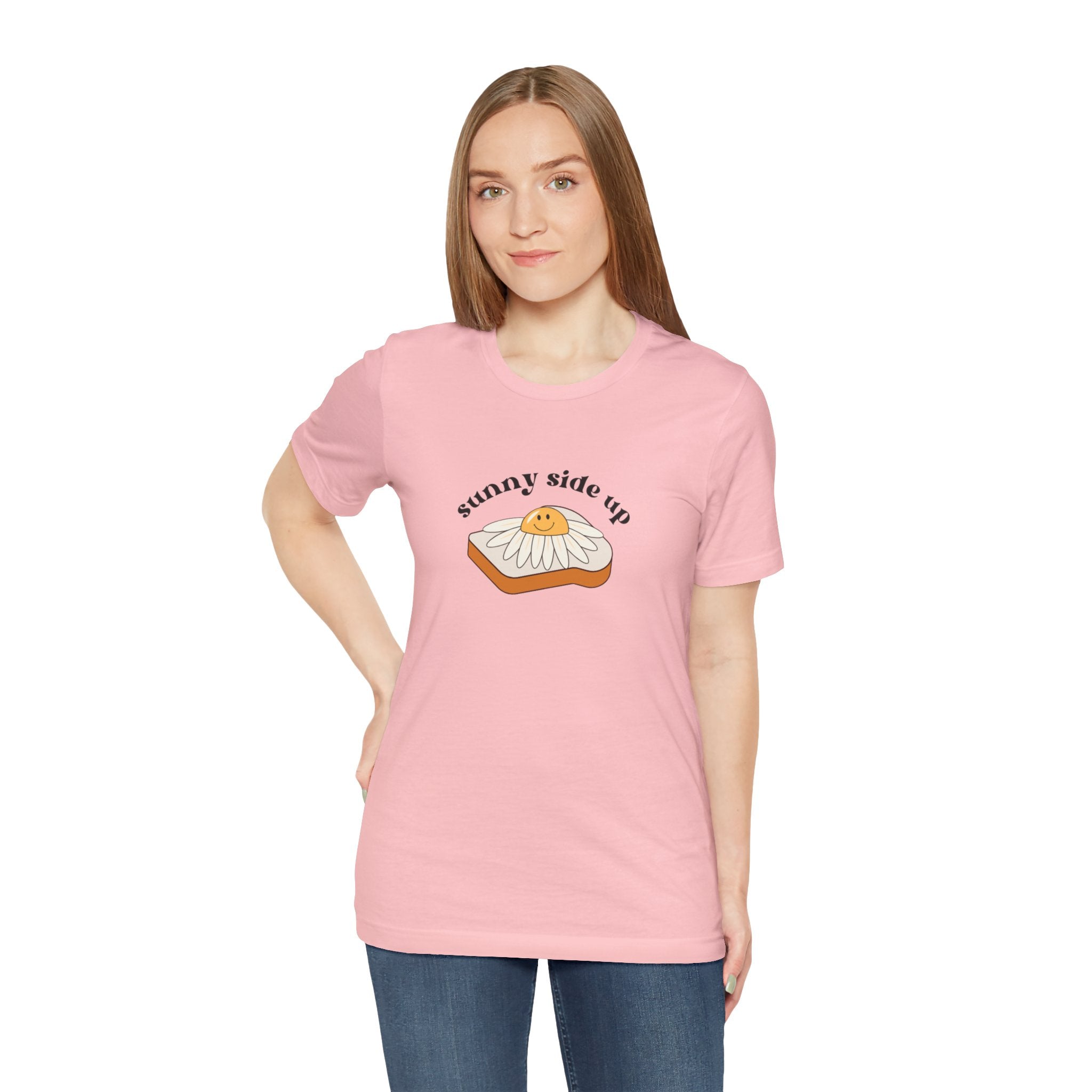 Sunny Side Up Graphic Tee, Cute Egg T-Shirt, Unisex Fun Fashion, Gift for Food Lovers, Breakfast Lover's Apparel