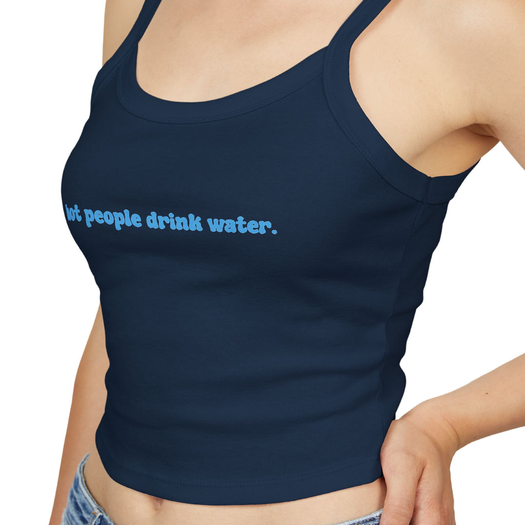 Trendy Women's Tank Top - "Hot People Drink Water" - Casual Wear, Summer Fashion, Gift for Friends, Fitness Apparel, Beach Top