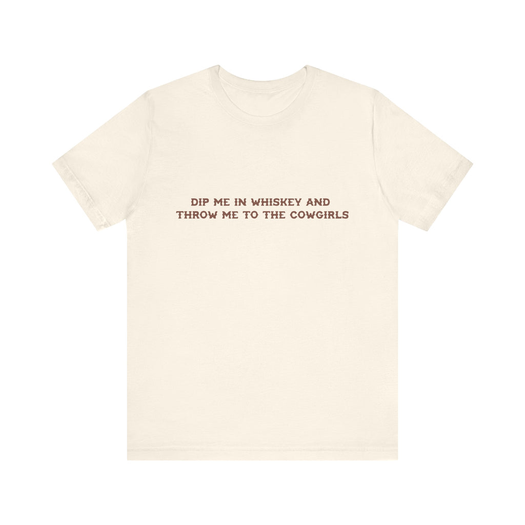 Whiskey Lover's Unisex Tee - Perfect Gift for LGBT Cowgirls, Funny Shirt for Parties, Casual Wear, Country Vibe