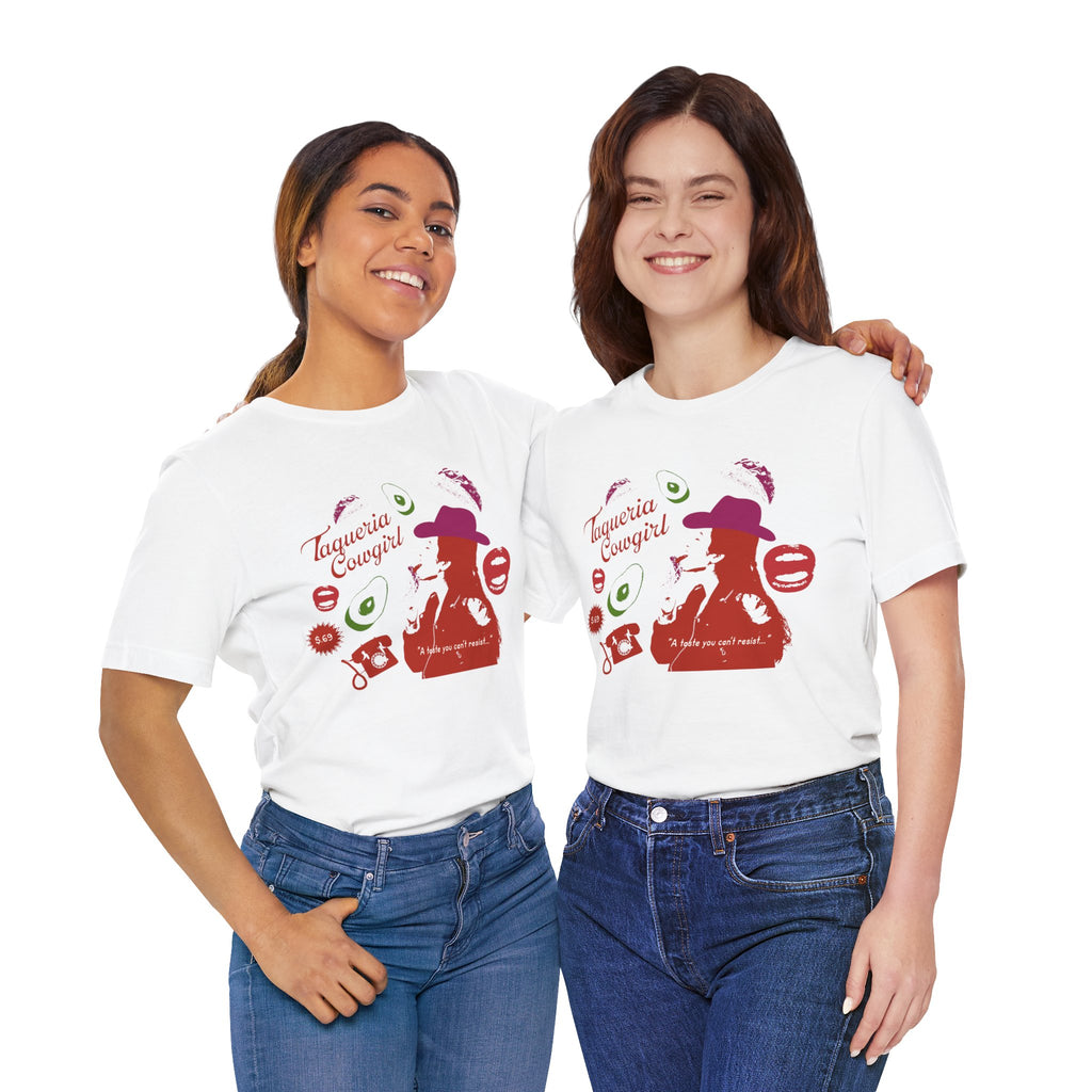 Taqueria Cowgirl Unisex Tee | Fun Foodie Shirt, Casual Wear, Gift for Food Lovers, Western Style T-Shirt, Unique Taco Tee