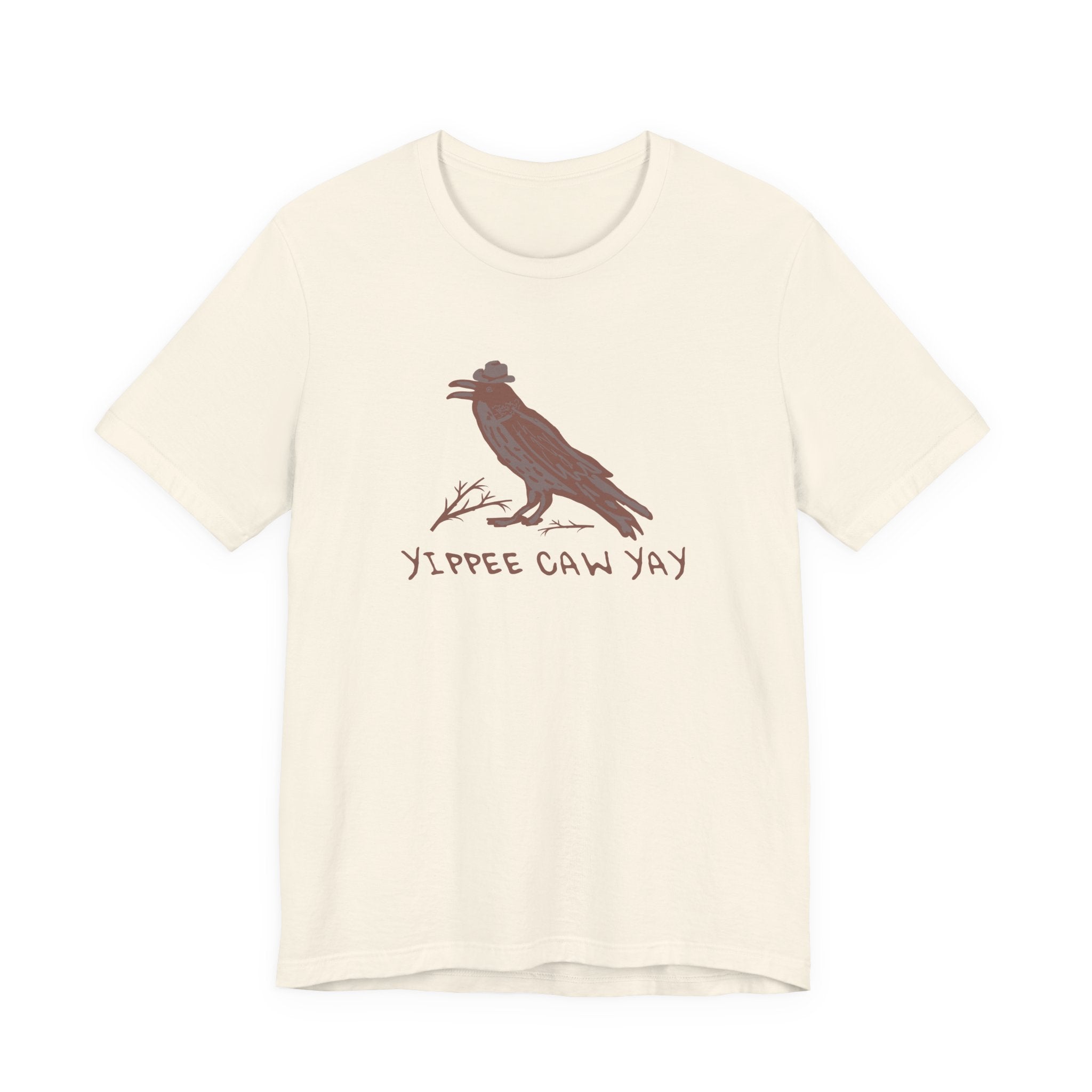Western Yippee Caw Yay Bird Tee - Unisex Jersey Shirt, Nature Lover Gift, Casual Outfit, Birdwatching Apparel