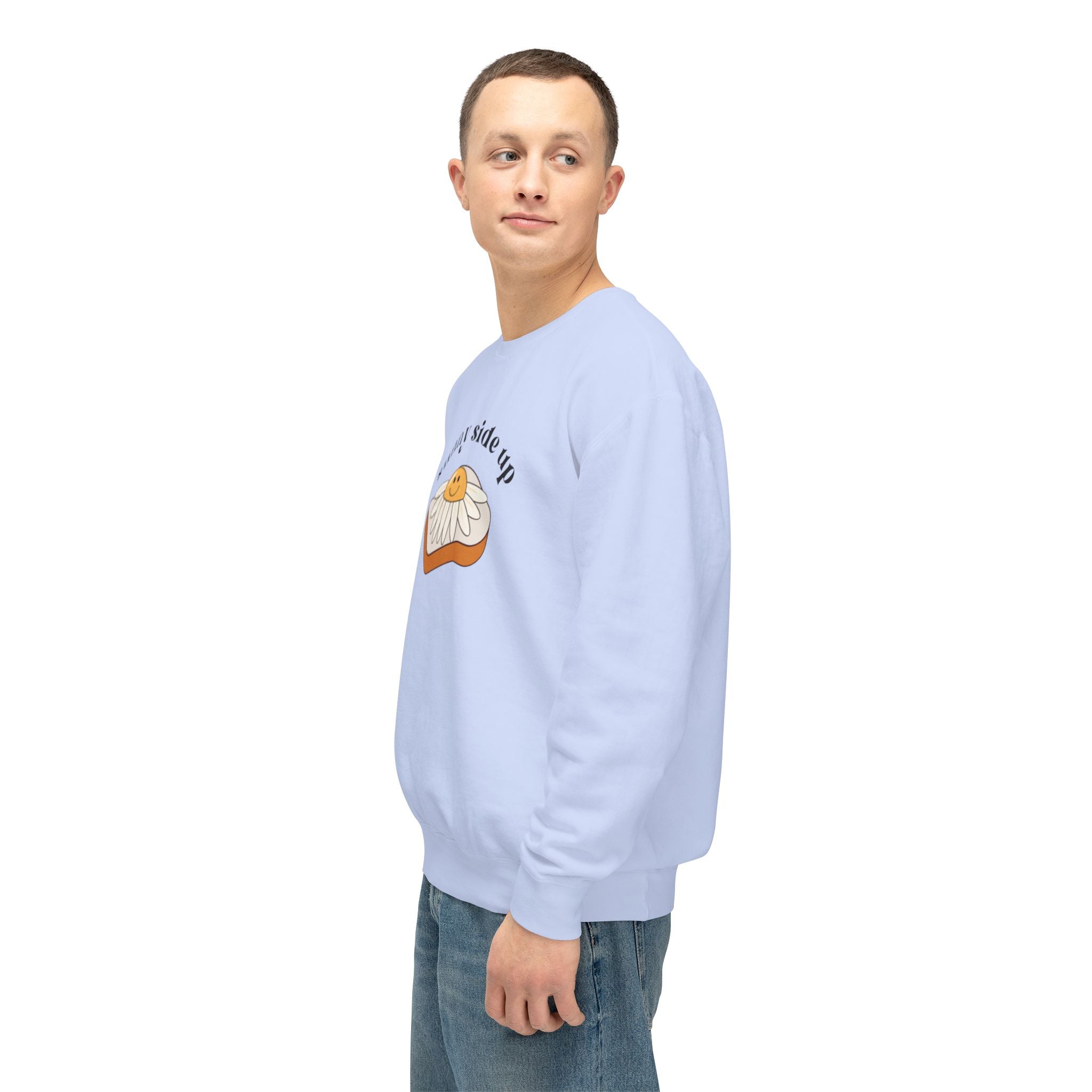 Sunny Side Up Crewneck Sweatshirt - Breakfast Lover Gift, Cozy Sweatshirt, Casual Outfit, Foodie Apparel, Spring Essentials