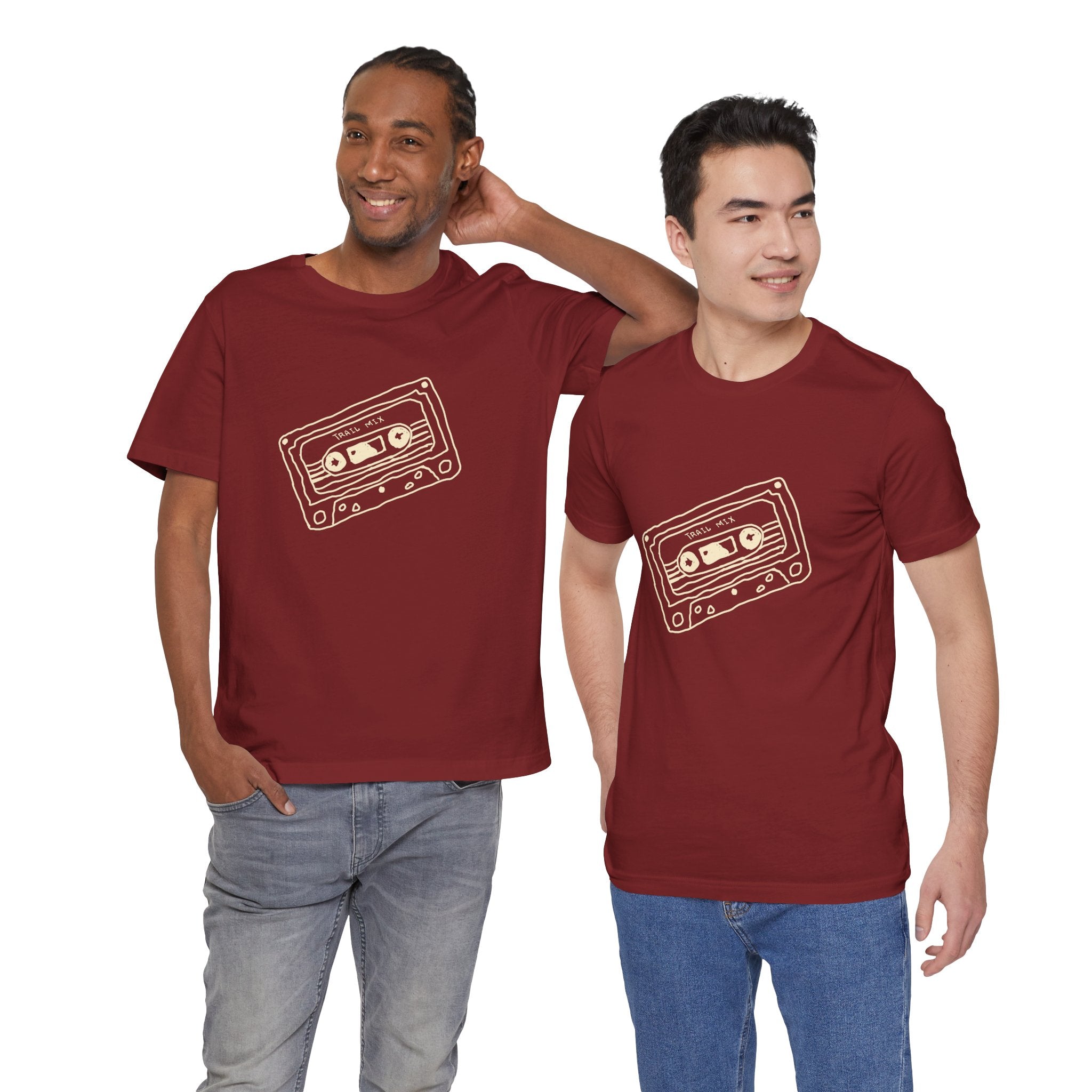Trail Mix Retro Cassette Tee for Adventure Lovers, Vintage Music Shirt, Unisex Graphic Tee, Casual Wear T-Shirt, Nostalgic Apparel